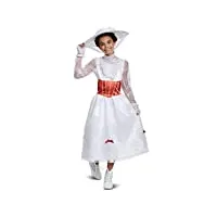disguise disney mary poppins costume de luxe pour fille blanc taille 4-6x