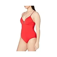 seafolly quilted maillot bain, rouge (chilli chilli), 100c (taille fabricant: 16) femme