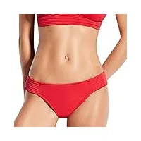 seafolly quilted hipster bas de maillot, rouge (chilli chilli), 36 (taille fabricant: 8) femme
