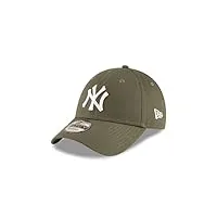 new era new york yankees 9forty adjustable cap league essentials olive med - one-size