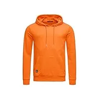 redbridge sweat à capuche sweatshirt avec poche frontale pull de base large gamme de couleurs orange l
