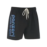 panzeri - uni a noir/bleu nac short - shorts multisports - noir - taille l
