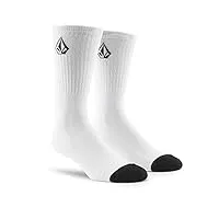 volcom full stone sock 3pk chaussette haute homme, blanc, fr unique (taille fabricant : 3p)