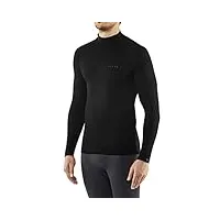 falke sk impulse sous-vêtement technique chemise sport manches longues homme thermique chaud de compression blanc noir pour randonnée ski snowboard 1 pièce