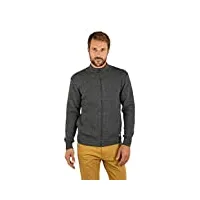 armor lux, cardigan "plouescat" héritage homme, gris, small (taille fabricant: s)