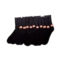 globe minibar crew sock 5 pack chaussettes mixte adulte, noir