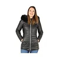 oakwood poppy luxe manteau, noir (noir 0501), medium (taille fabricant: m) femme