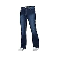 enzo jeans bootcut homme, délavage moyen., w34/l34