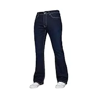 enzo jeans bootcut pour homme, indigo, 34 w/32 l