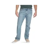 wrangler authentics big & tall jean confortable à taille flexible, bleu craie, 36 w/36 l homme