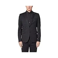 s.oliver black label 02.899.54.4494 veste de costume, gris (grey aop 97a1), 94 homme