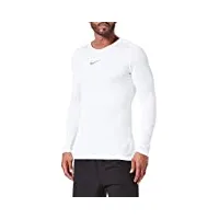 nike homme park first layer top jersey, blanc (blanc / cool gray), m eu