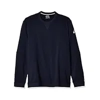 asics french terry sweat-shirt à col rond pour homme, homme, sweat à col montant, 2161a037, team navy, xs