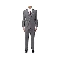 skopes formel pour hommes veste droite costume 2 pièces (madrid) en gris - gris, jkt 56l/ trs 52l