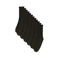 hanes chaussettes ultimate cushion crew pour homme (lot de 10), noir, (24-pack) *big* shoe size: 12-14 (sock size: 13-15