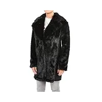patrizia pepe manteau adhérent black modacrylique 80 % 2l0798a2wn xloyesv - noir - 34