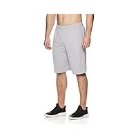 reebok men's mesh basketball gym & running shorts w/elastic drawstring waistband & pockets
