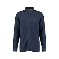 tommy hilfiger doubleface flannel shirt chemise casual, (navy blazer/silver fog heather 0g2), xx-large homme