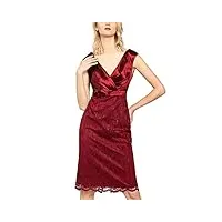 apart fashion dress with robe de soirée, rouge (bordeaux bordeaux), 36 (taille fabricant: 34) femme