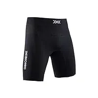 x-bionic homme invent 4.0 run speed men shorts, opal black/arctic white, m eu