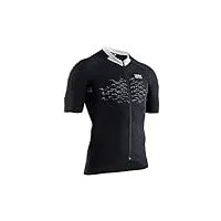 x-bionic the trick 4.0 bike zip chemise homme, opal black/arctic white, fr : l (taille fabricant : l)