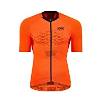 x-bionic the 4.0 bike zip chemise homme, trick orange/arctic white, fr : m (taille fabricant : m)