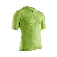 x-bionic 4.0 bike zip chemise homme, effektor green/arctic white, fr : xl (taille fabricant : xl)