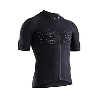 x-bionic effektor 4.0 bike zip chemise homme, opal black/arctic white, fr : l (taille fabricant : l)