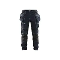 blaklader 19901141 pantalon artisanal extensible x1900, marine/noir, taille c150