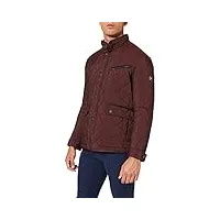 pierre cardin steppjacke techno down denim academy blouson, rouge (wine 8104), large (taille fabricant: 52) homme