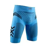 x-bionic 4.0 run men shorts homme, twyce blue/arctic white, fr : xl (taille fabricant : xl)