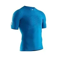 x-bionic effektor 4.0 run chemise homme, teal blue/dolomit grey, fr : l (taille fabricant : l)