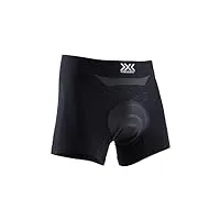 x-bionic energizer 4.0 light padded men boxer shorts homme, opal black/arctic white, fr : l (taille fabricant : l)