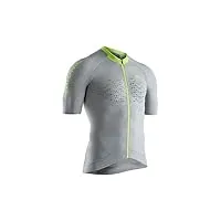x-bionic the trick 4.0 bike zip chemise homme, dolomite grey/phyton yellow, fr : m (taille fabricant : m)