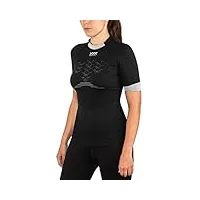 x-bionic the trick 4.0 run chemise femme, opal black/arctic white, fr : s (taille fabricant : s)
