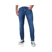 7 for all mankind slimmy tapered jean fuseau, bleu (mid blue 0bd), w34/l32 (taille fabricant: 34) homme