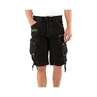 geographical norway homme cargo short people - noir, 5xl