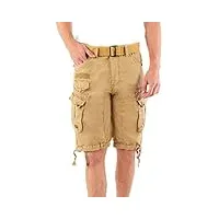geographical norway homme cargo short people - beige, 4xl
