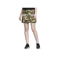 adidas mini jupe camouflage pour femme, femme, vert militaire, x-small