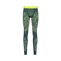 odlo collants pour homme bl blackcomb s bering sea – safety yellow (fluo) – safety yellow (fluo).
