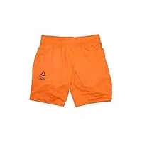 reebok crossfit men's orange 2015 crossfit games speedwick games shorts