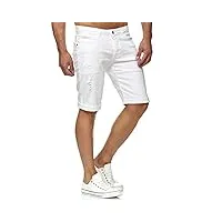 redbridge homme jean short denim jeans shorts coton bermuda court pantalon,blanc,w31