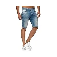 redbridge homme jean short denim jeans shorts coton bermuda court pantalon,bleu clair,w30
