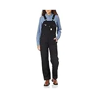 carhartt women's quilt lined washed duck bib overall