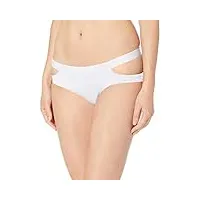 seafolly active split band hipster bas de maillot, blanc (white white), 38 (taille fabricant: 10) femme