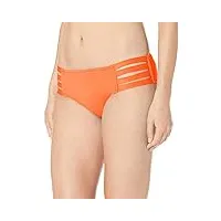 seafolly active multi strap hipster bas de maillot, orange (cantaloupe cantaloupe), 34 (taille fabricant: 6) femme