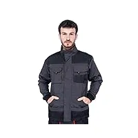 veste de travail homme, blouson de travail, multi poches, grande taille s - xxxl, manteau de travail, bleu/noir/rouge, haute qualité vetement (xl, noir/orange)