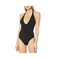 seafolly active v plunge maillot bain, noir (black black), 100b (taille fabricant: 16) femme