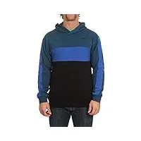 hurley m blocked pullover sweatshirts homme blue force fr: s (taille fabricant: s)