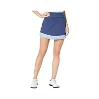 adidas jupe-short ultimate365 en tricot imprimé pour femme, femme, jupe-short, tw6002s20, tech indigo, m